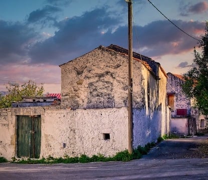 village sunset